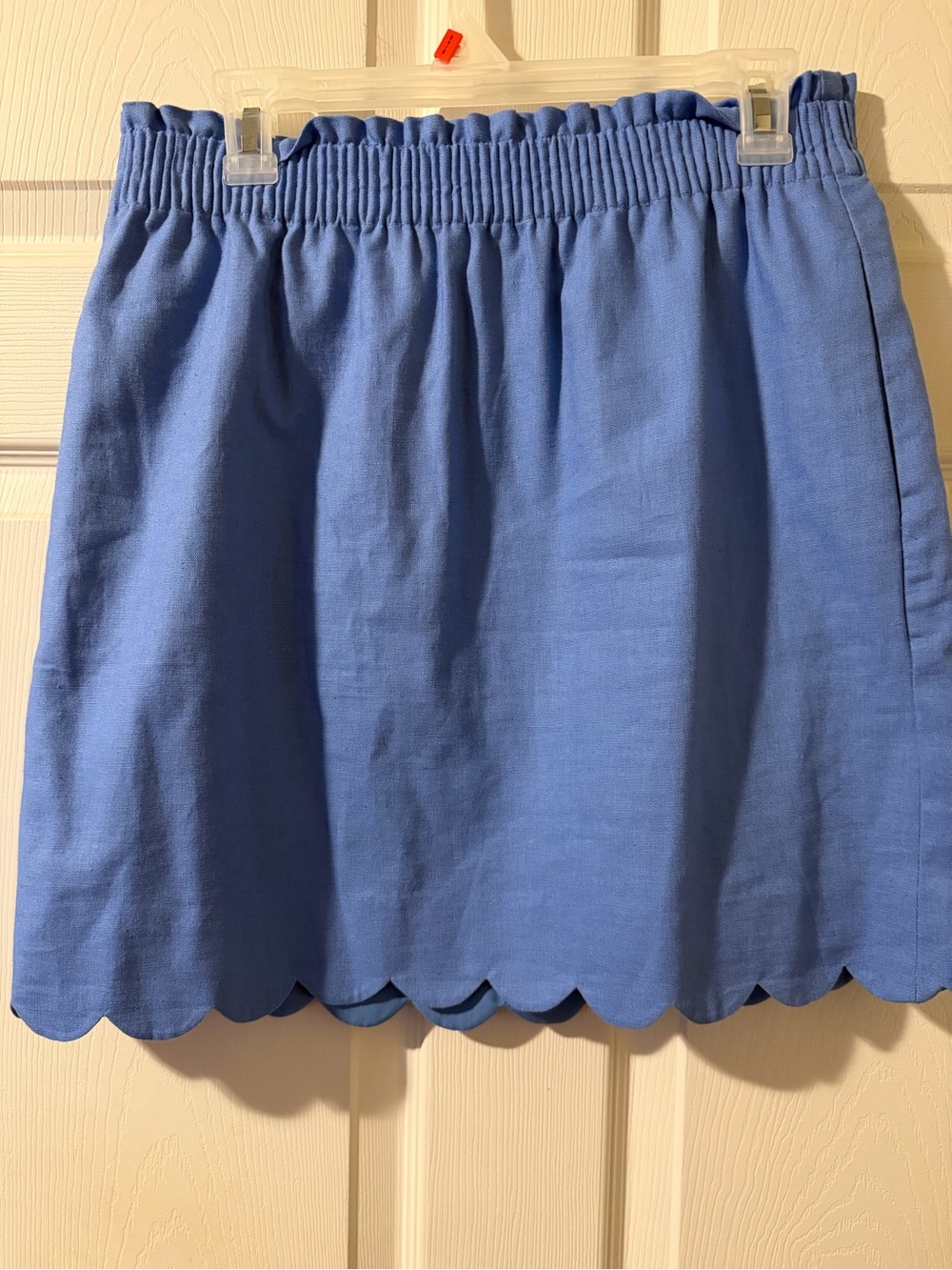 Jcrew blue Scalloped Hem Women's Skirt